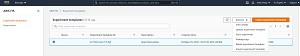 Figure 4: Select the Start Experiment option from the Actions menu.